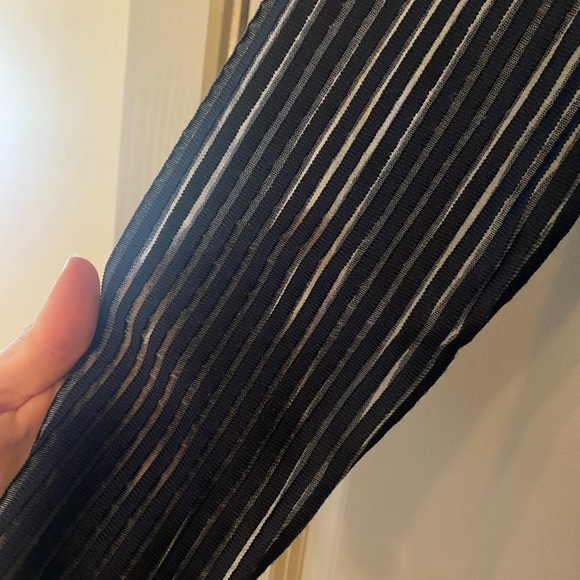 AKRIS silk structured lines knit coat / long cardigan -NEW W/TAGS.CURRENT SEASON - Picture 6 of 11